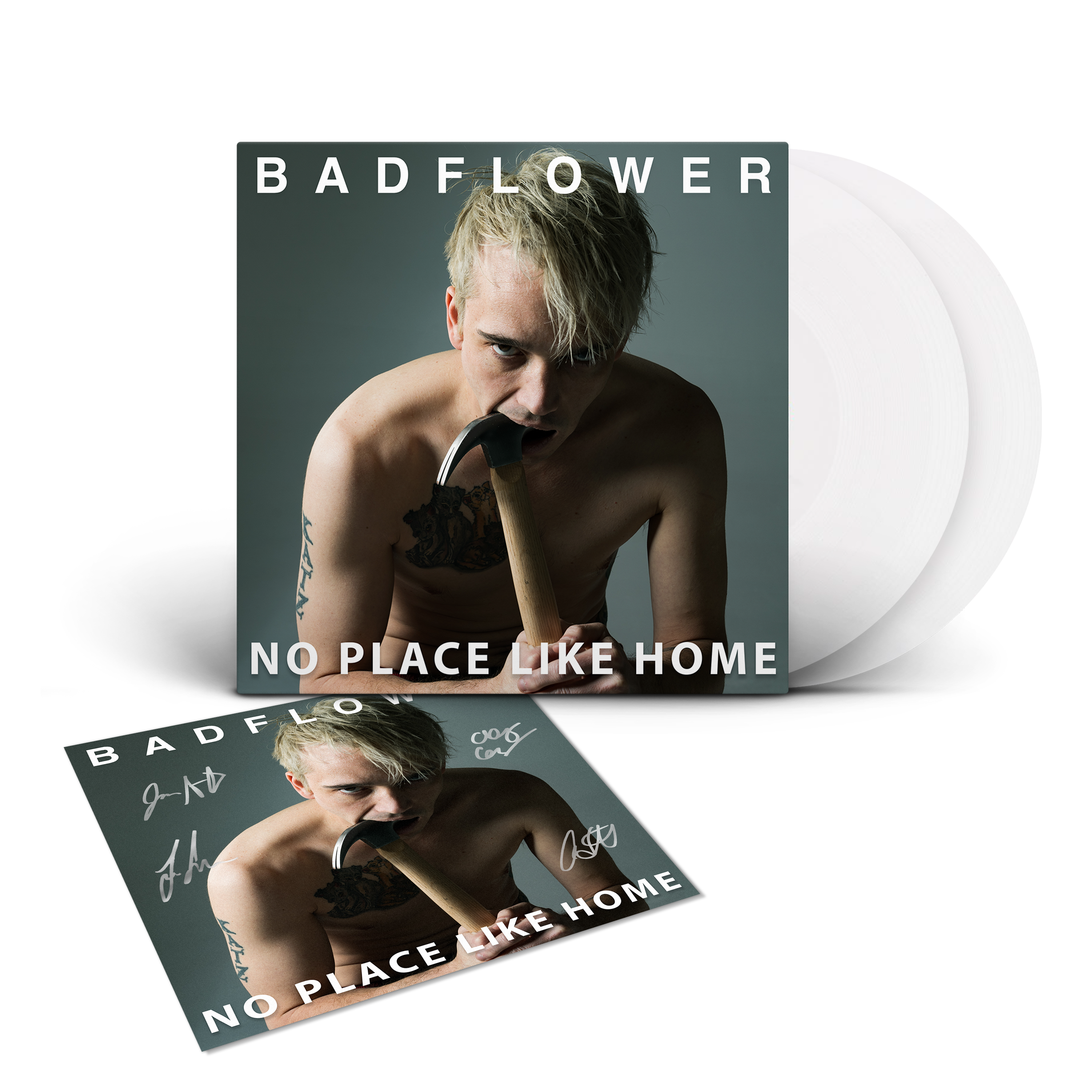 No Place Like Home: White Vinyl LP + Signed Art Card